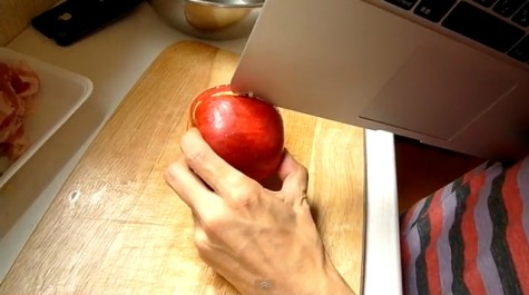 Cutting an Apple with an Apple