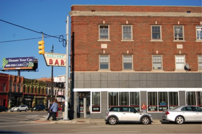 Mercury Burger Bar located on Michigan Ave. in historic Corktown Detroit