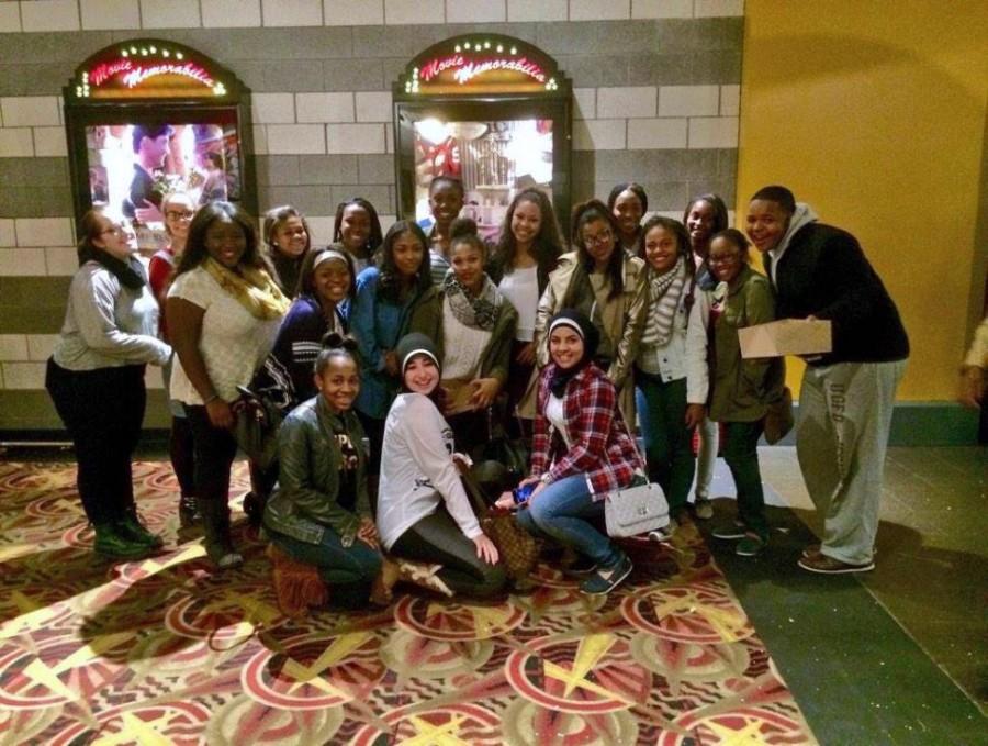 Over the weekend, B.A.S.E. went to go see the movie Dear White People as their first group excursion of the year (Photo Credit: Alycia Washington).  
