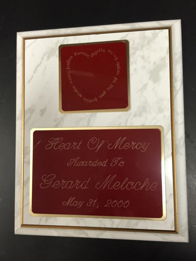 Having received the Heart of Mercy in 2000, Mr. Meloche has had the award longer than any current staff member (Photo Credit: Theresa Walle). 
