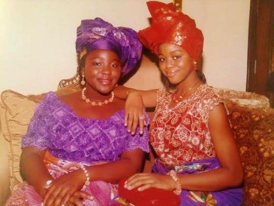 During her most recent trip to Nigeria in 2013, Nwaopara and her cousin Ann dress up in traditional outfits in preparation to go to festival (Photo credit: Betram Nwaopara). 
