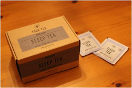 Yourtea's sleep tea promises sweet dreams and waking up on the right side of the bed. (Photo credit: Emma Kruse)