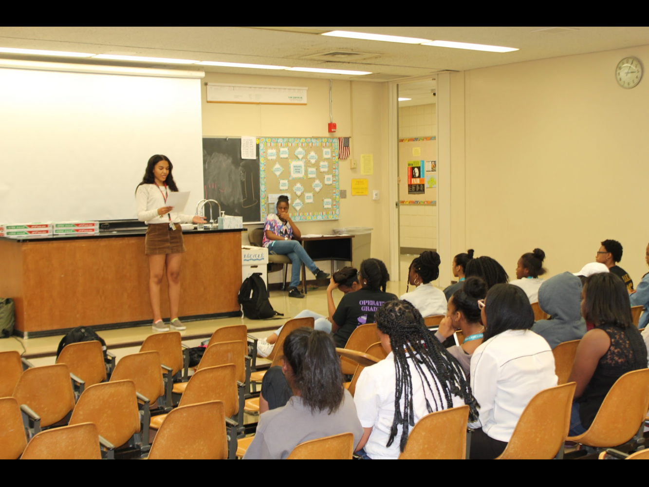 The Black Awareness Society for Education celebrates its final meeting and holds the elections for next years officers. (Photo Credit: Jasmine Williams)