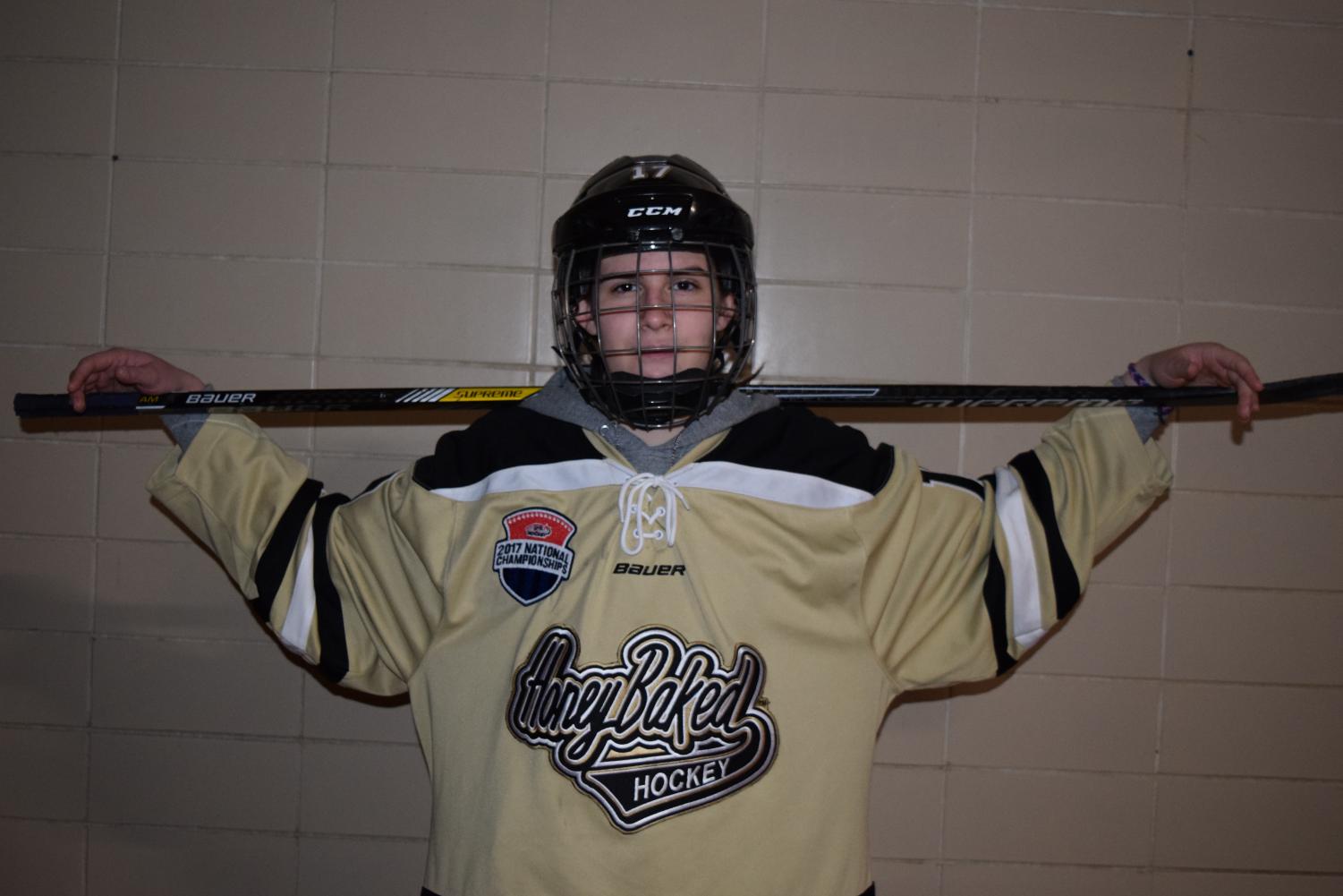 “I am determined and hardworking,” said senior and Honeybaked left wing #17 Grace Canty. “When I failed, I got right back up and tried again until I made it.” (Photo Credit: Emma Tomsich)