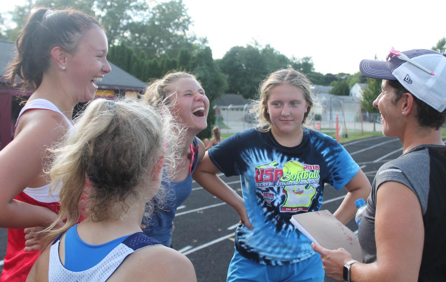 Coaches such as assistant field hockey coach Kristina Sikora (right) are instrumental in the development of their players. With frequent coaching switches, however, players’ growth is put in jeopardy. Photo by Colleen Thomson