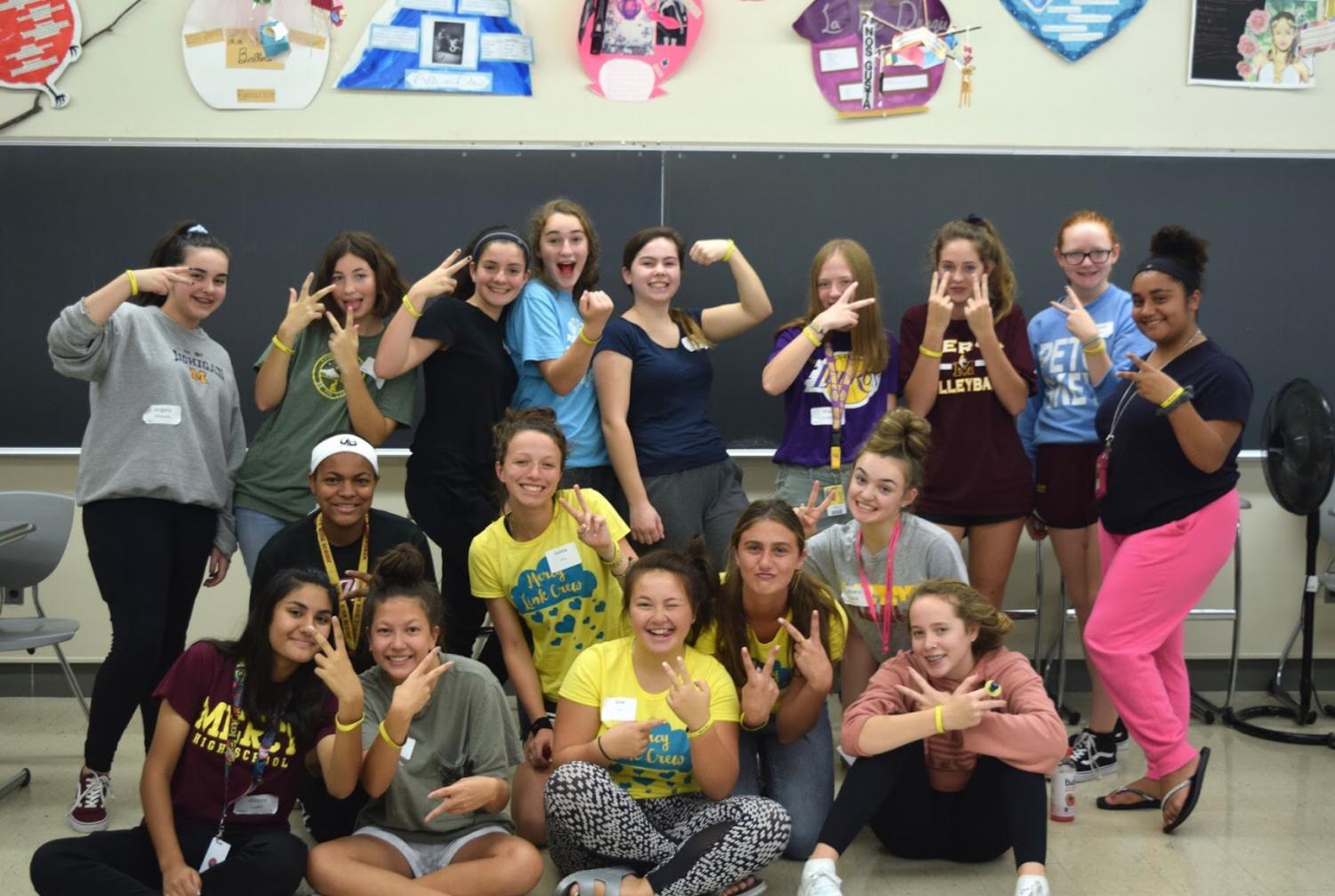 The yellow crew and blue crew pose for a picture after a heartfelt afternoon of the diversity retreat, celebrating one another’s diverse backgrounds.
Photo by Bella Aprilliano