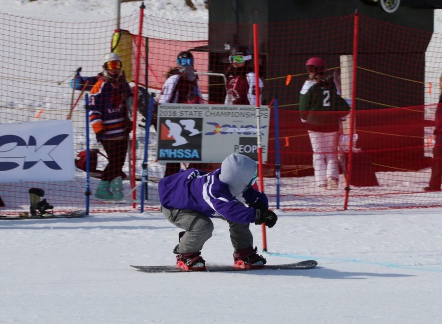 Junior Sam Fee takes boardercross very seriously and qualifies for nationals every year. Her dream college is in Colorado, so she can be close to a mountain and easily escape to the hills with her snowboard. 
Photo used with permission from Sam Fee