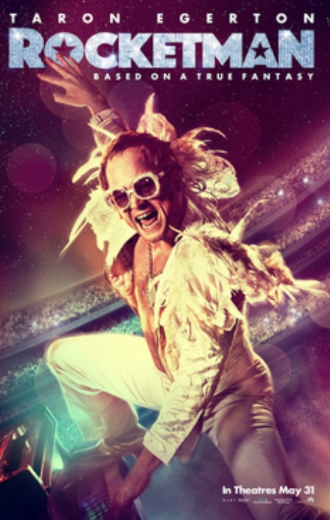 Taron Egerton as Elton John in a fantasy biopic about the singer. The movie will contain events that happened to John, but with a whimsical twist that puts you into the mind of the star. 
Fair use: Wikipedia